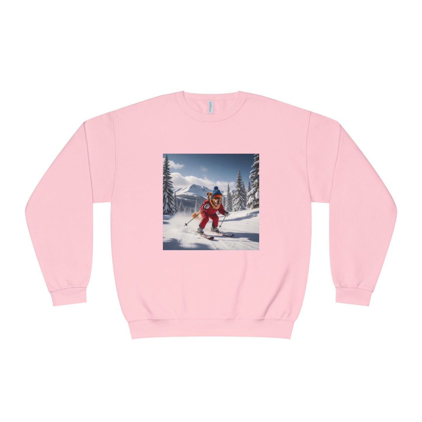 Skiing Dog Graphic Unisex NuBlend Crewneck Sweatshirt