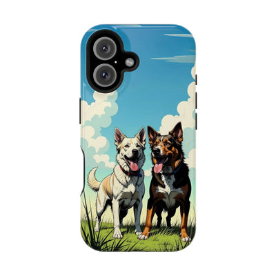 Dog Lovers' Magnetic Impact-Resistant Phone Case comic style 1, Cute Dog Design, Pet Owner Gift, Animal Lover Accessory, Birthday Gift for Dog Lovers