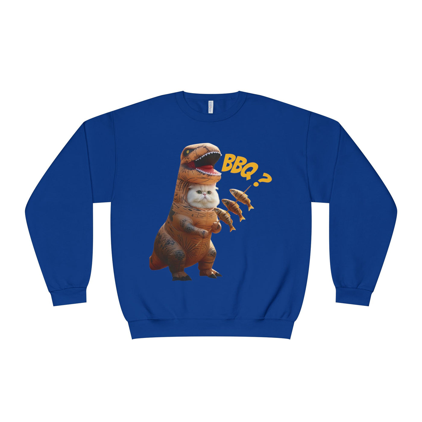 Tyrannosaurus Cat BBQ Unisex NuBlend® Crewneck Sweatshirt