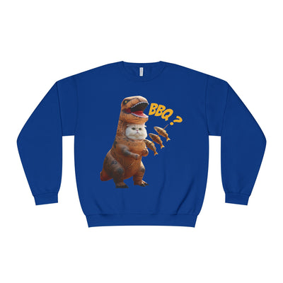 Tyrannosaurus Cat BBQ Unisex NuBlend® Crewneck Sweatshirt
