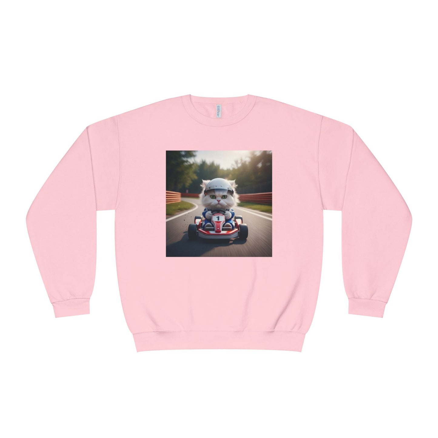 Go Kart Cat Unisex NuBlend Crewneck Sweatshirt style 1