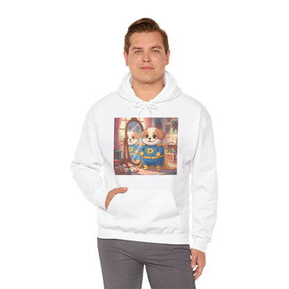 Dog cosplay Superman Funny Design Unisex Hoodie style 2