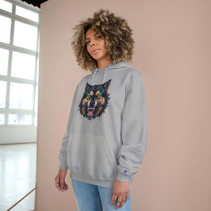 Angry Dog Men and Women Champion Hoodie style 1