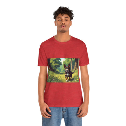 Adorable Dog comic style 1  Unisex Soft Tee| Cute Dog Lover's Shirt, Animal Graphic T-Shirt, Pet Themed Gift, Casual Wear