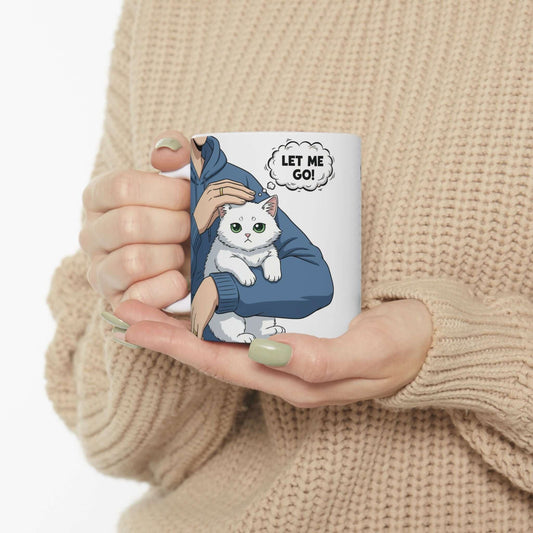 Let Me Go - Cute Cat Ceramic Mug 11oz