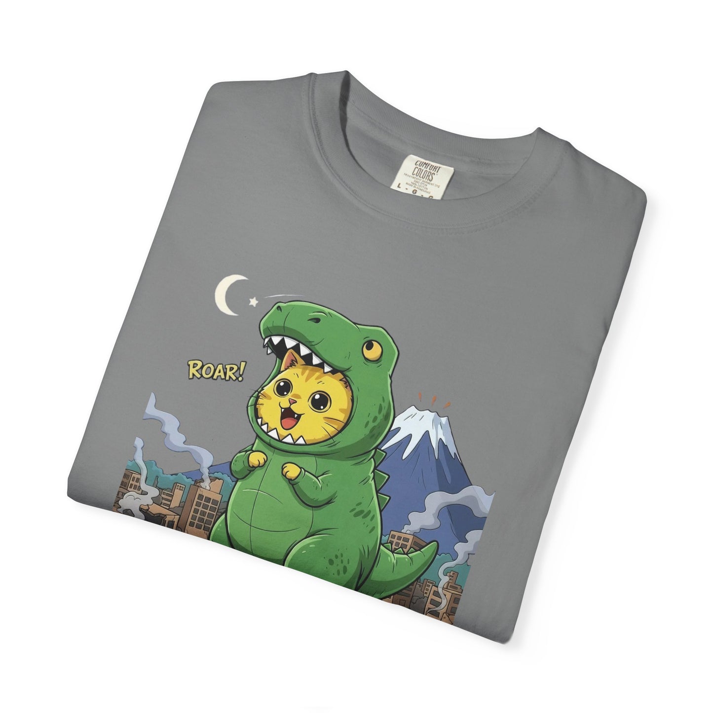 Cat cosplay Godzilla Funny Design Unisex T-Shirt style 1