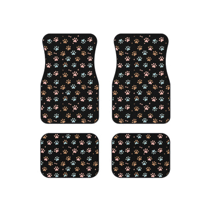 Dog Paw pattern Car Mats Set of 4 for Dog Lovers