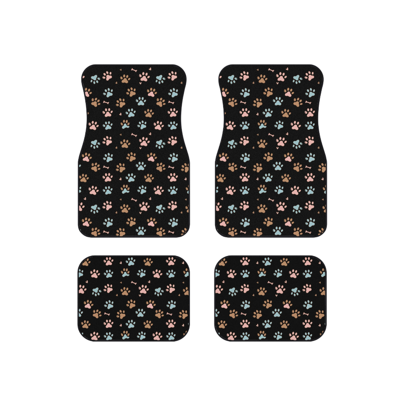 Dog Paw pattern Car Mats (Set of 4)