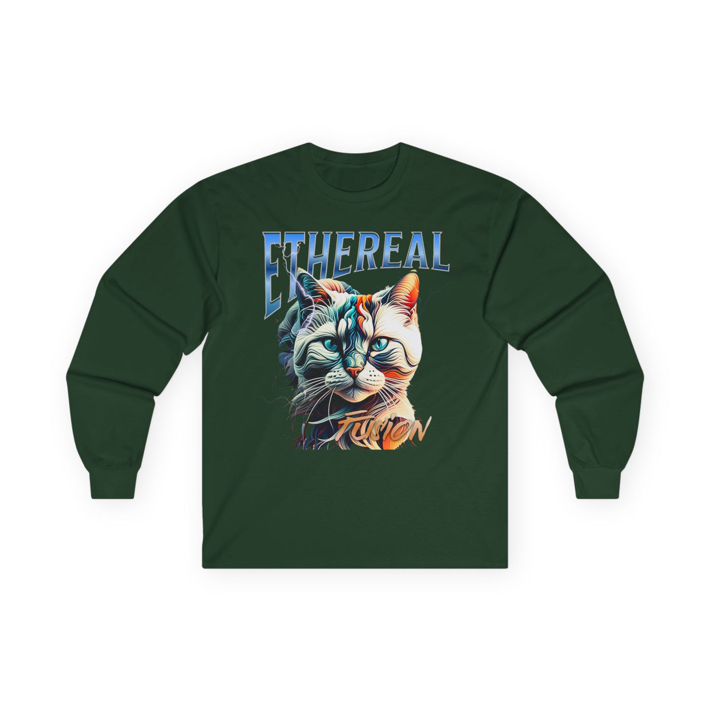 Cat Ethereal Fusion Unisex Ultra Cotton Long Sleeve Tee