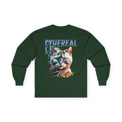 Cat Ethereal Fusion Unisex Ultra Cotton Long Sleeve Tee