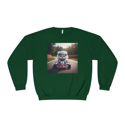 Go Kart Cat Unisex NuBlend Crewneck Sweatshirt style 1