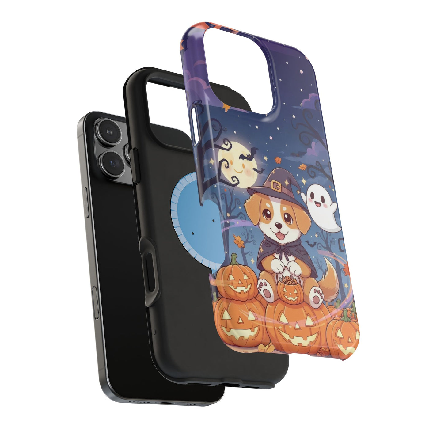 Halloween cute puppy anime style 3 Magnetic Impact-Resistant Phone Case, Cute Dog Design, Pet Owner Gift, Animal Lover Accessory, Birthday Gift for Dog Lovers