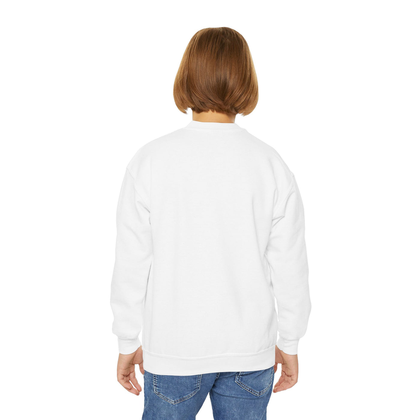 Cool Cat style 2 Youth Crewneck Sweatshirt - Cozy & Cute