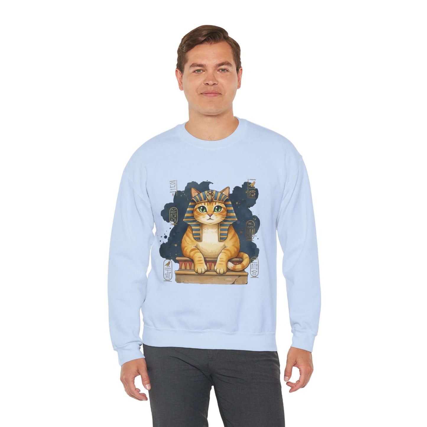 Watercolor Cat painting Unisex Crewneck Sweatshirt style 4