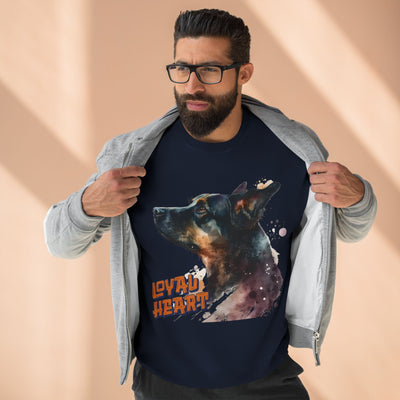 "Loyal Heart" Dog Lover style 1 Unisex Crewneck Sweatshirt