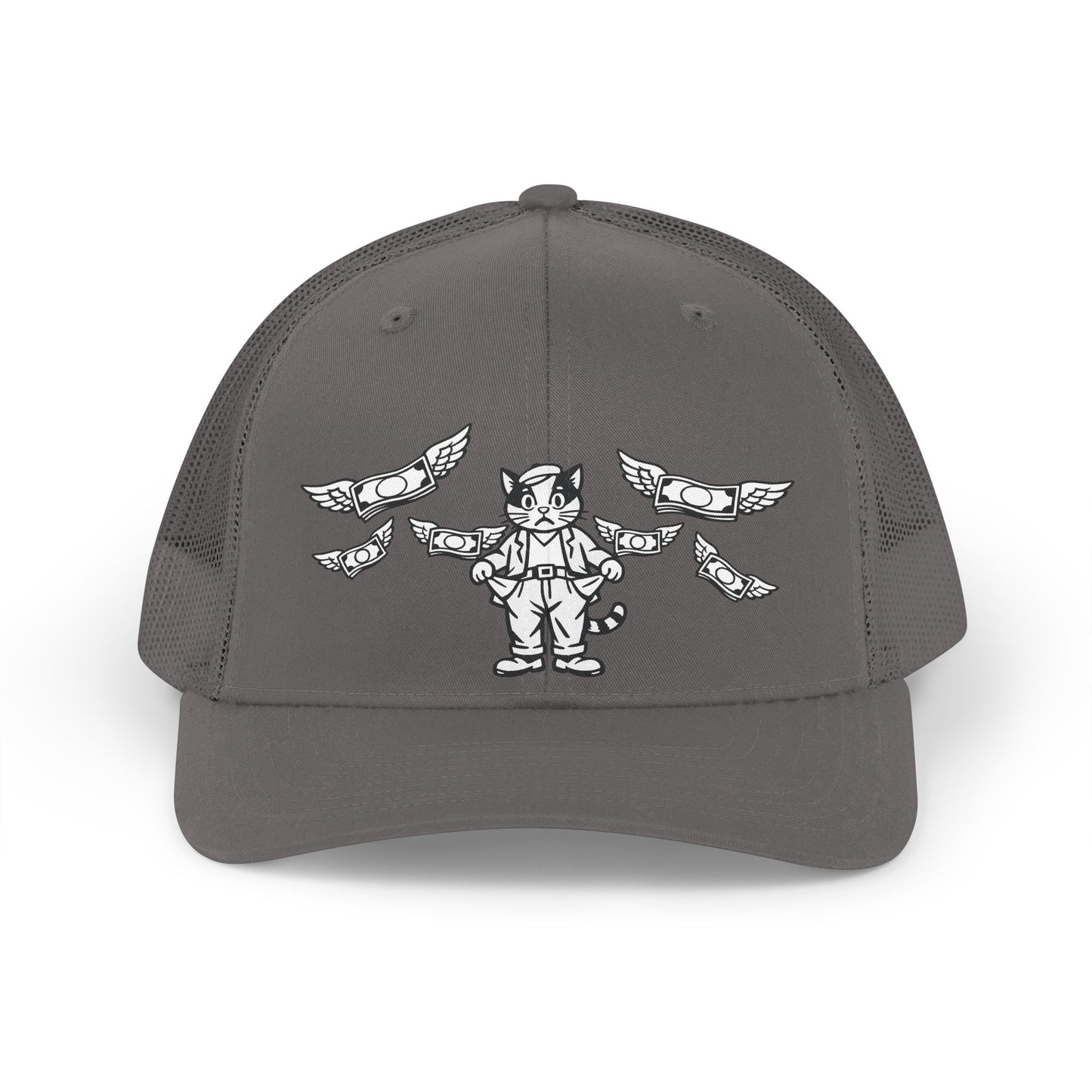 Poor Cat no Money Unisex Retro Cap Trucker Hat
