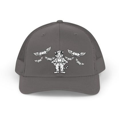 Poor Cat no Money Unisex Retro Cap Trucker Hat