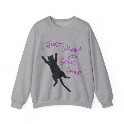 I Just Wanna Get Some Sleep Cat Graphic Unisex Crewneck Sweatshirt