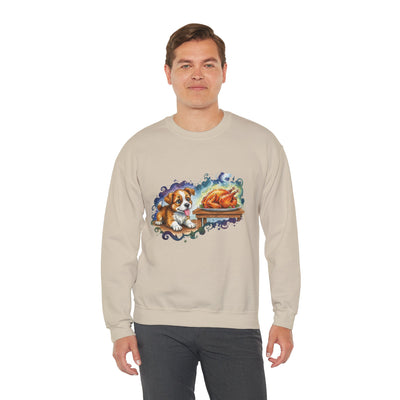 Watercolor painting style 6 Men & Women Cute Cat Pile Crewneck Sweatshirt
