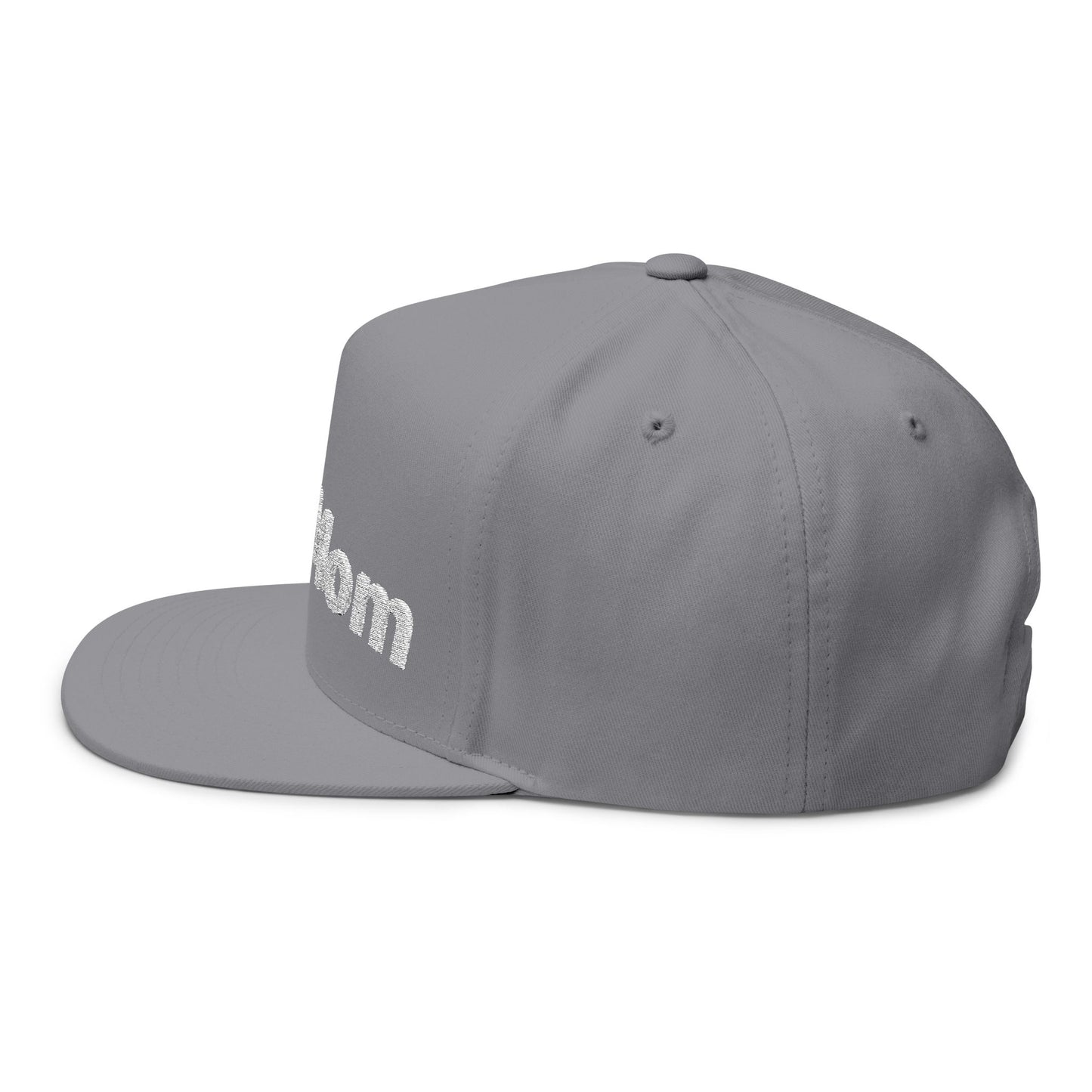 Stylish Embroidered Dog Mom Flat Bill Cap style 3
