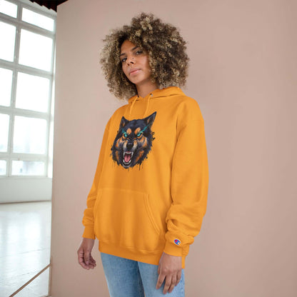 Angry Dog Men and Women Champion Hoodie style 1