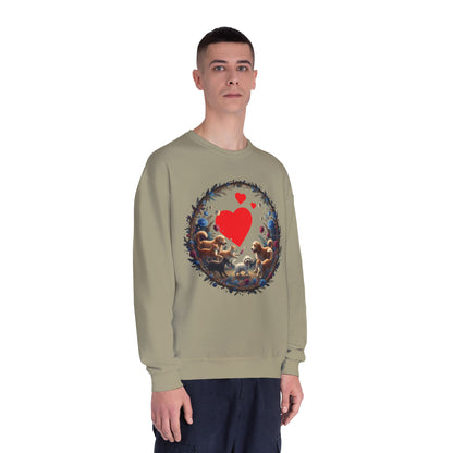 Cats & Dogs Full of Love Unisex NuBlend Crewneck Sweatshirt