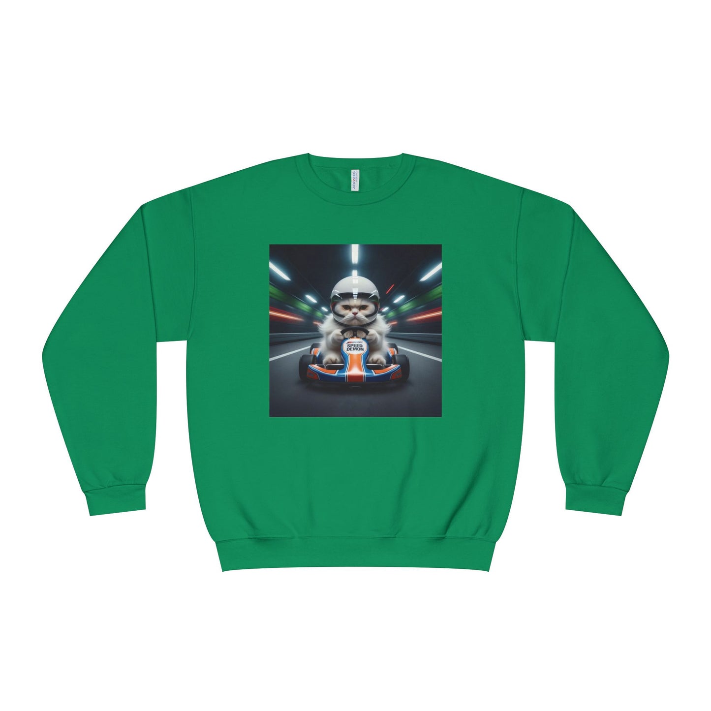Go Kart Cat Unisex NuBlend Crewneck Sweatshirt style 2