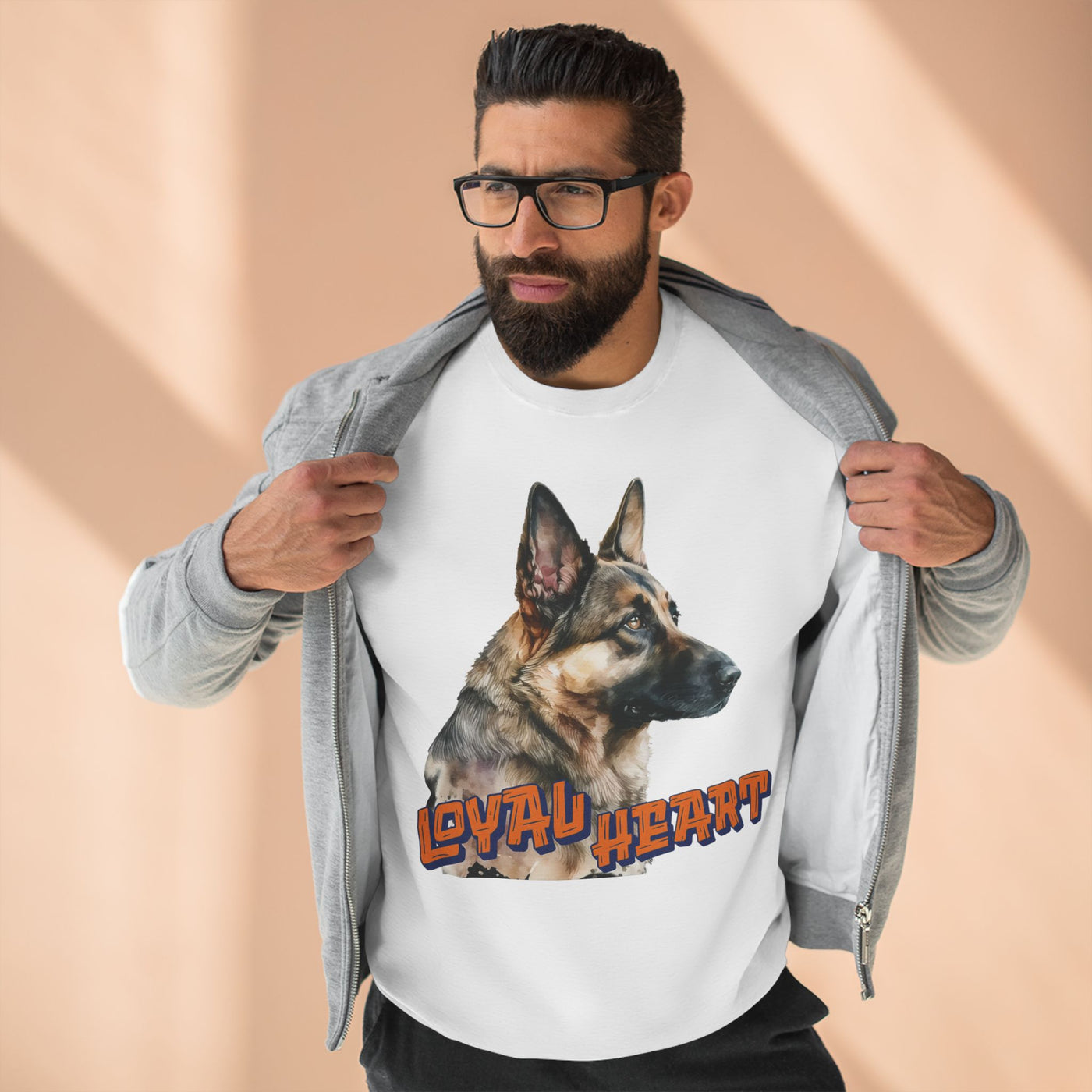 "Loyal Heart" Dog Lover style 2 Unisex Crewneck Sweatshirt
