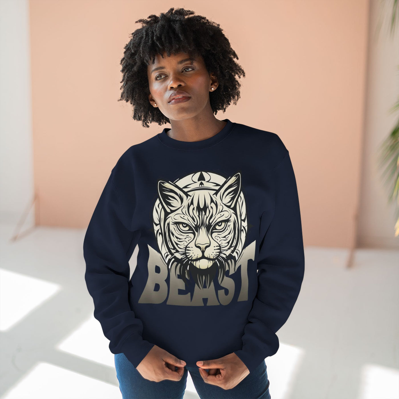 "Beast" Cat Lover style 2 Unisex Crewneck Sweatshirt