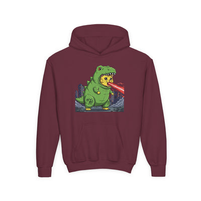 Cat cosplay Godzilla style 4 Unisex Kids Hoodie - Fun & Cozy Heavy Blend Sweatshirt with Cute Design