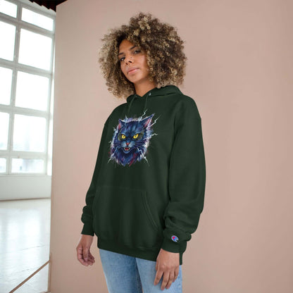 Mad Cat Men and Women Champion Hoodie style 4