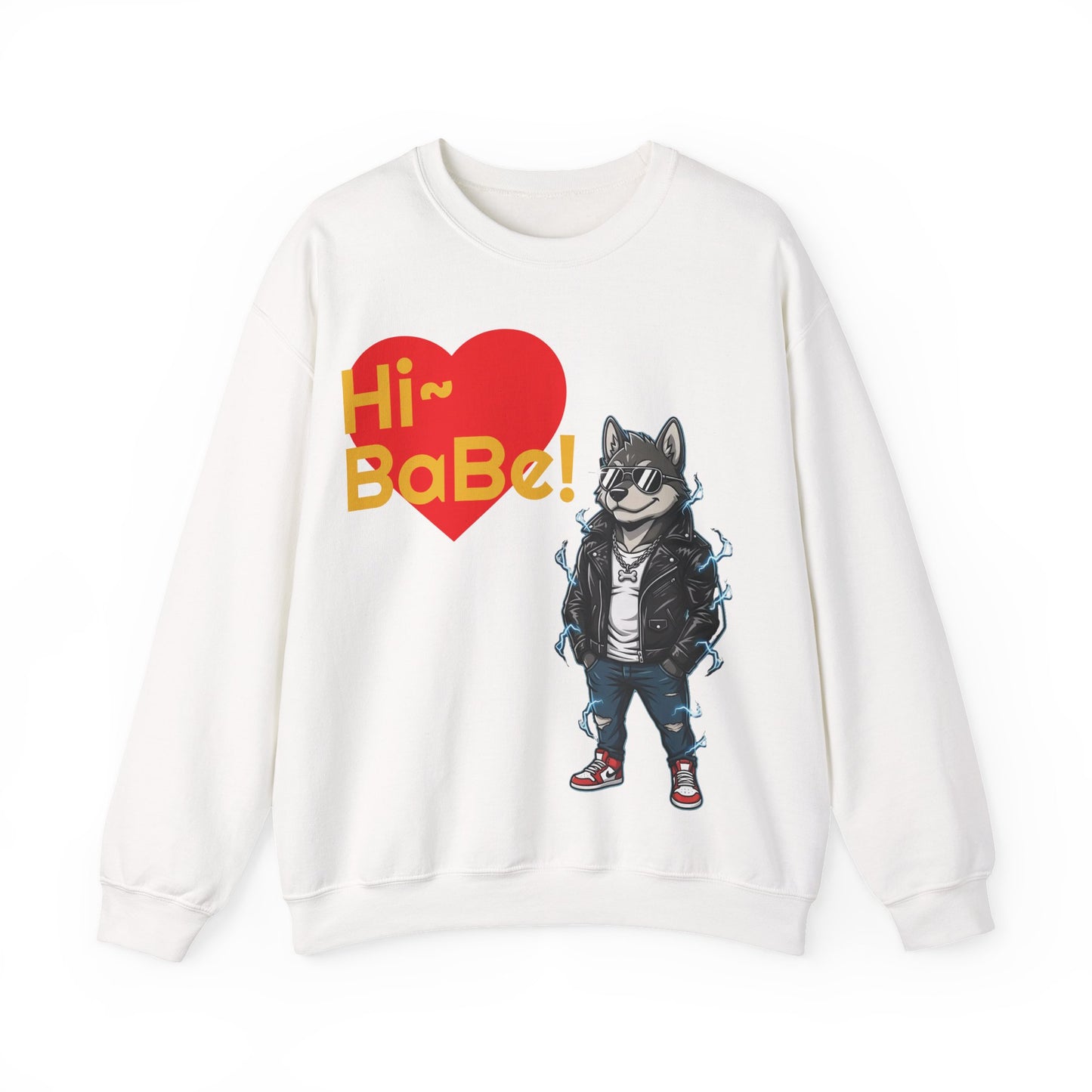 Cool Dog Unisex Heavy Blend Crewneck Sweatshirt style 3