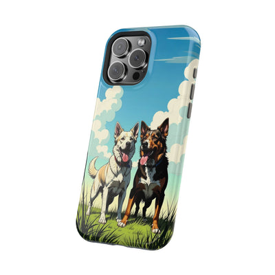 Dog Lovers' Magnetic Impact-Resistant Phone Case comic style 1, Cute Dog Design, Pet Owner Gift, Animal Lover Accessory, Birthday Gift for Dog Lovers