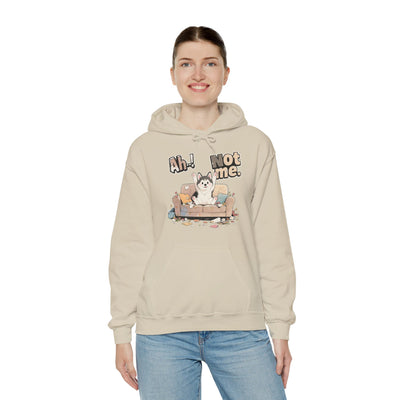Ah! Not Me. Cute Husky Unisex Pullover Hoodie for Dog Lover