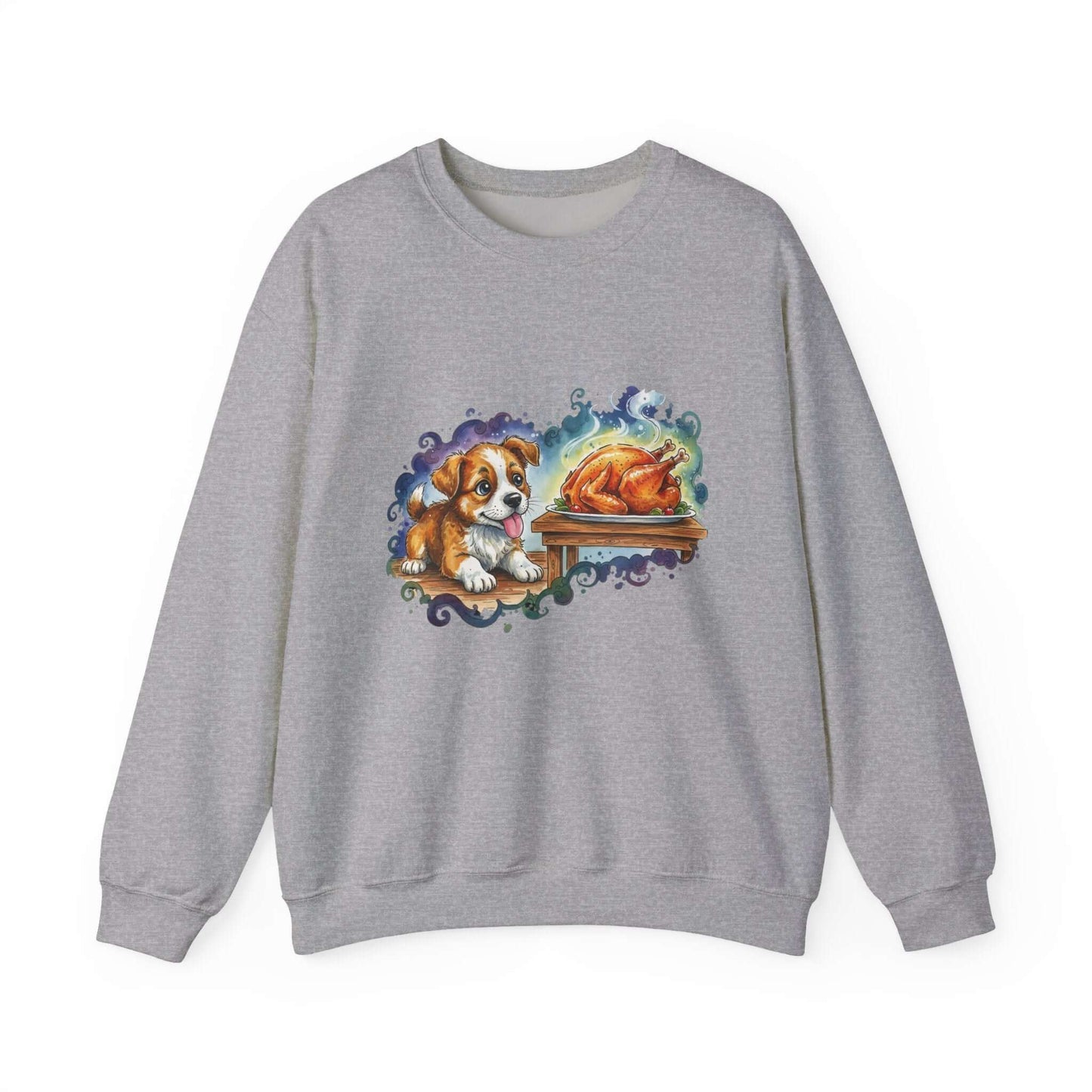 Watercolor Dog painting Unisex Crewneck Sweatshirt style 3