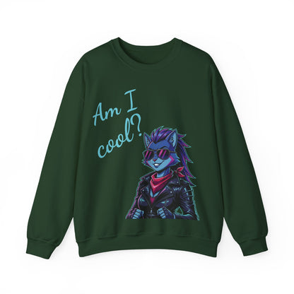 Cool Cat Unisex Heavy Blend Crewneck Sweatshirt style 2