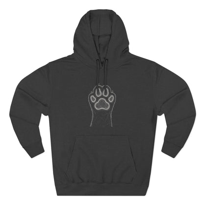 Cat Paw-Inspired Cozy Comfort Unisex Fleece Hoodie