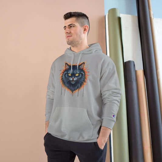Mad Cat Men and Women Champion Hoodie style 2