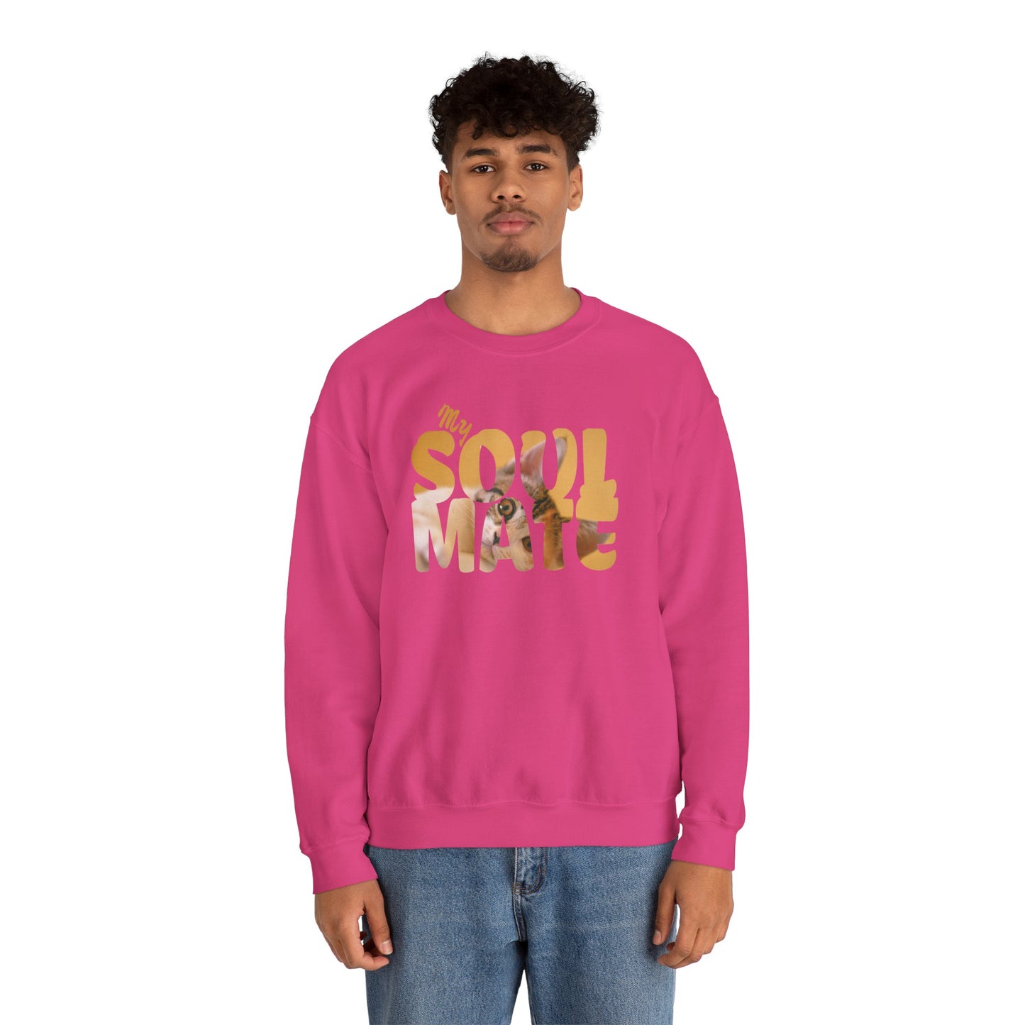 Cat My Soulmate Unisex Crewneck Sweatshirt