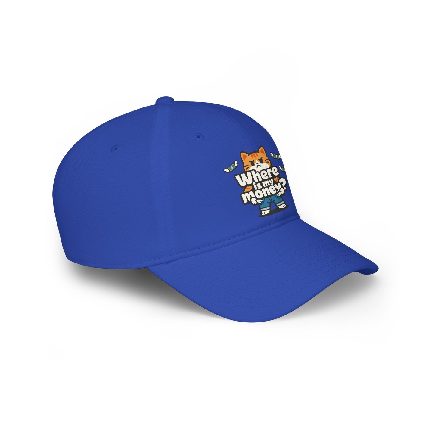 Where is my money Cute Cat Low Profile Cap Hat