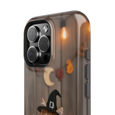 Halloween cute kitten photo style 2 Magnetic Phone Case, Cat Lover Gift, Impact-Resistant iPhone Case, Funny Pet Accessory, Unique Animal Design