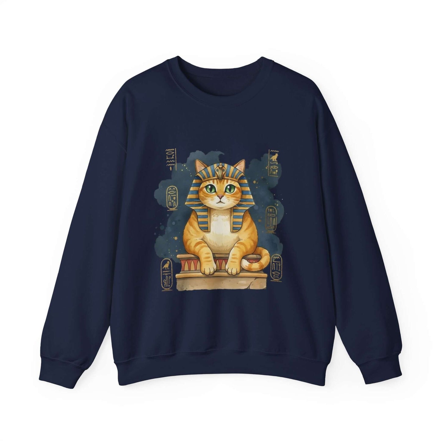 Watercolor Cat painting Unisex Crewneck Sweatshirt style 4
