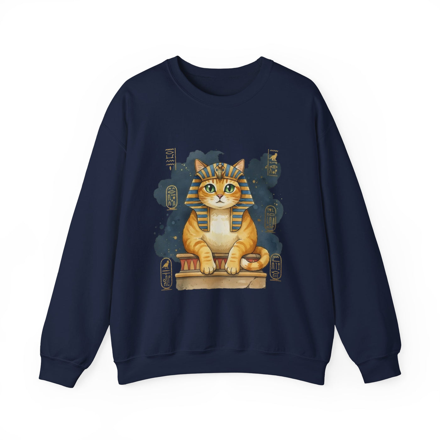 Watercolor painting style 9 Men & Women Cute Cat Pile Crewneck Sweatshirt