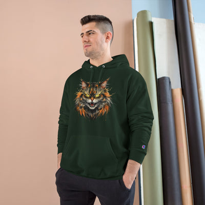 Mad Cat style 1 Men and Women Champion Hoodie