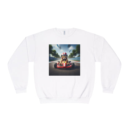Go Kart Cat Unisex NuBlend Crewneck Sweatshirt style 3