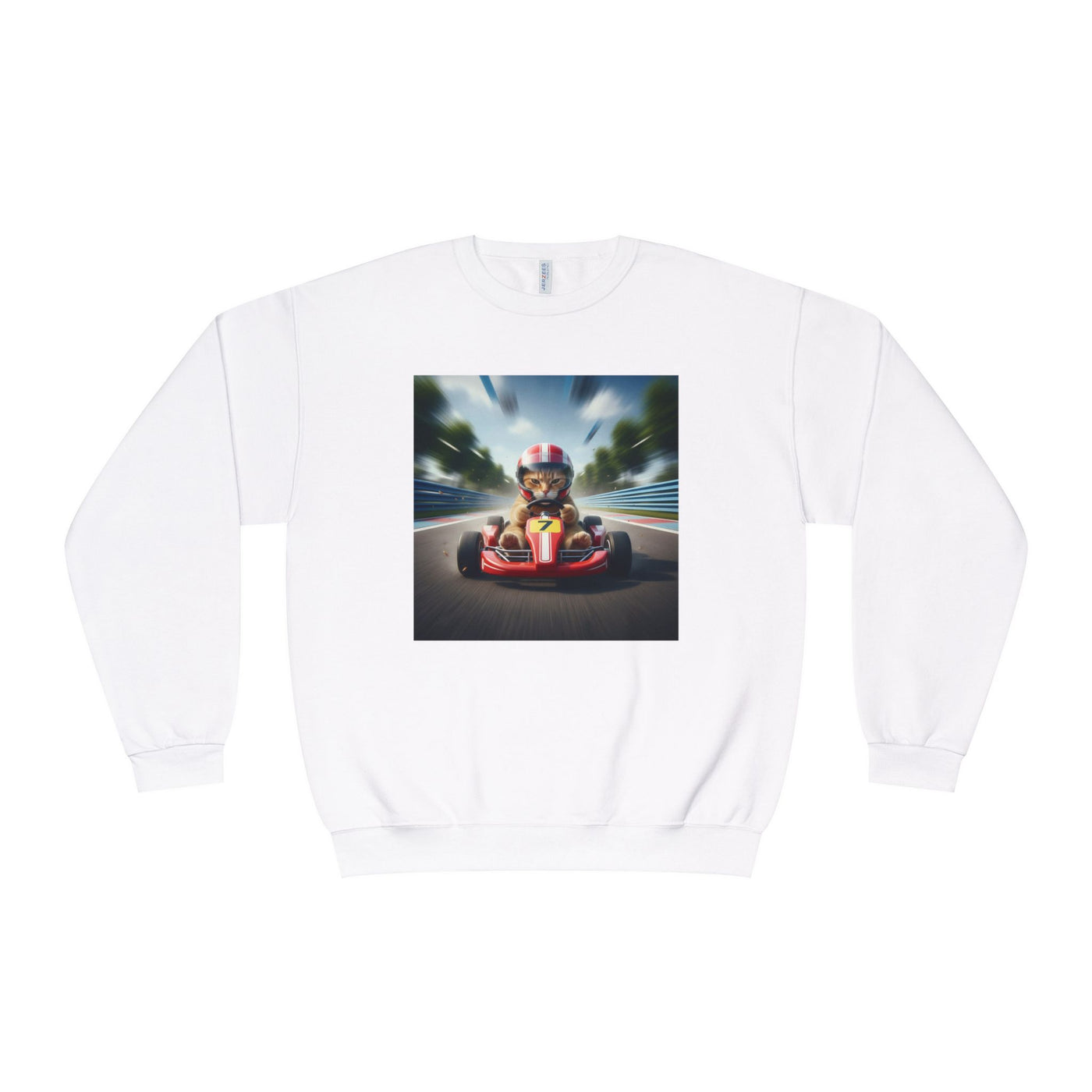 Go Kart Cat style 3 Unisex NuBlend® Crewneck Sweatshirt
