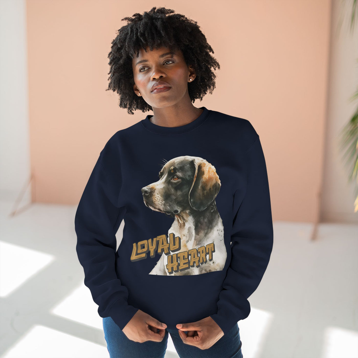 "Loyal Heart" Dog Lover style 4 Unisex Crewneck Sweatshirt