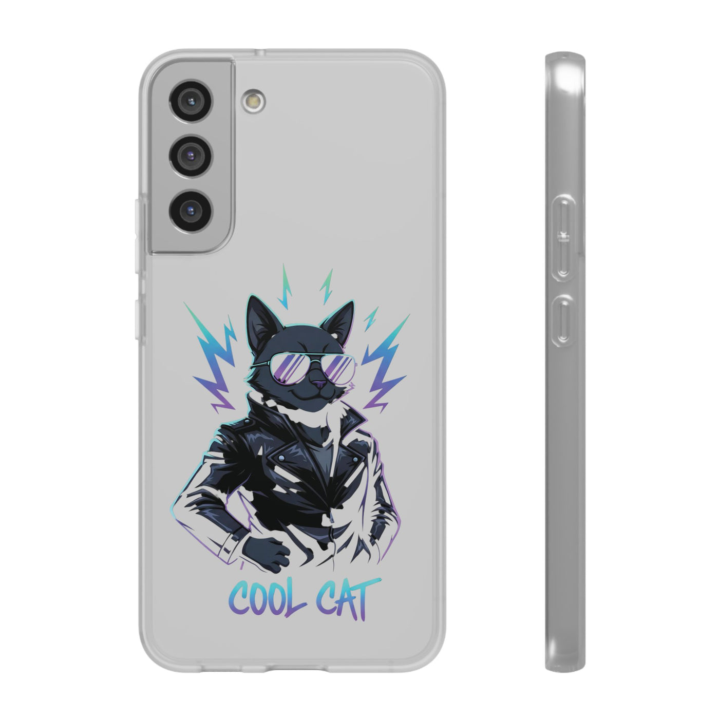 Cool Cat Anime style Flexi Case for Cat Lovers
