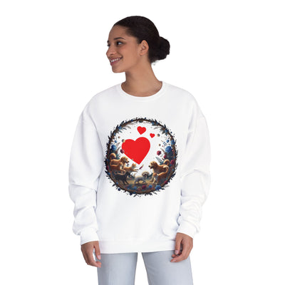 Cats & Dogs Full of Love Unisex NuBlend® Crewneck Sweatshirt