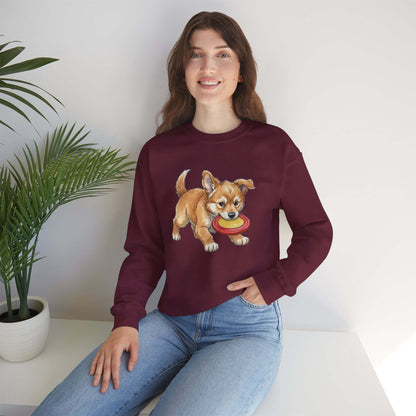 Watercolor Dog painting Unisex Crewneck Sweatshirt style 5